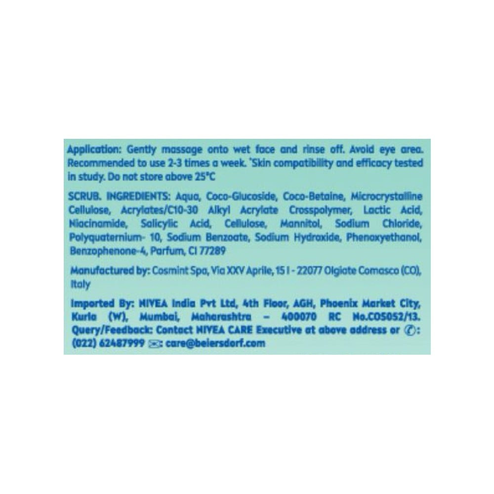 Nivea Derma Skin Clear Anti-Blemish Scrub : 150 ml