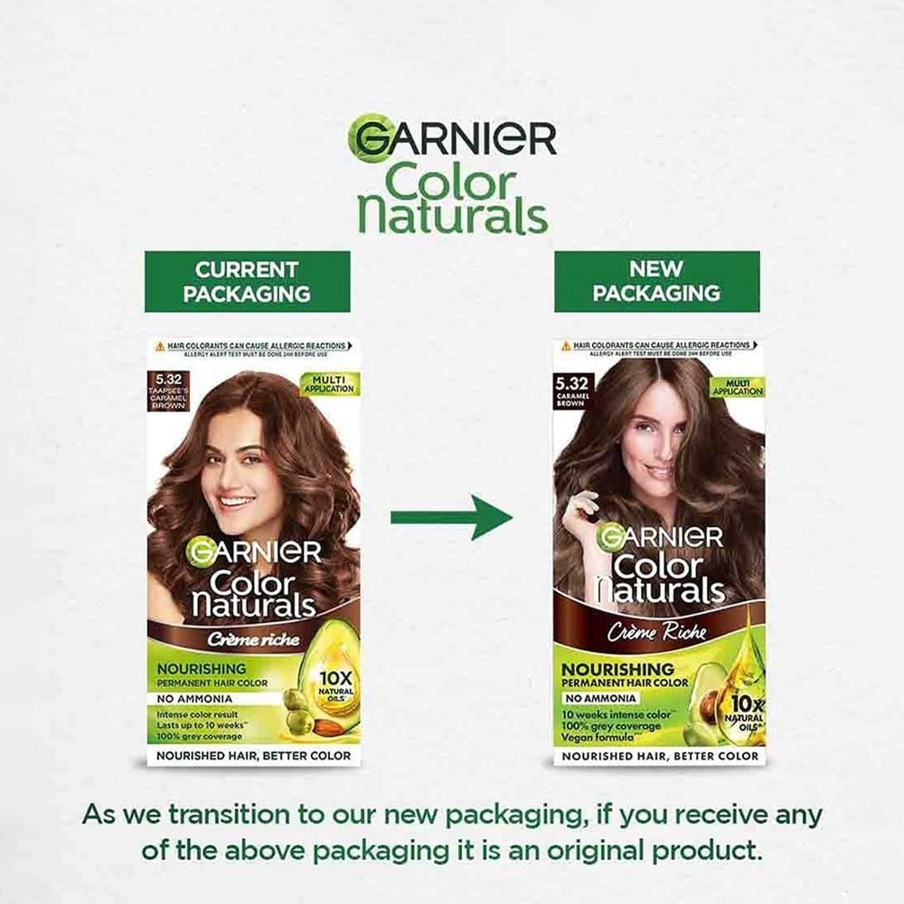 Garnier Color Naturals Creme Hair Colour (Caramel Brown) : 1 pack