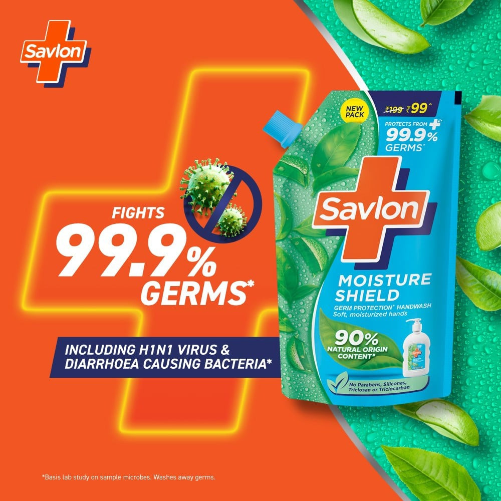 Savlon Moisture Shield Germ Protection Liquid Hand Wash (Refill) : 650 ml