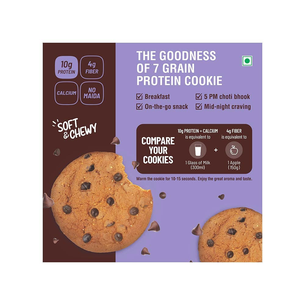 RiteBite Max Protein Choco Chips Cookies + Max Protein Peri Peri Chips Combo : 55 g + 60 g
