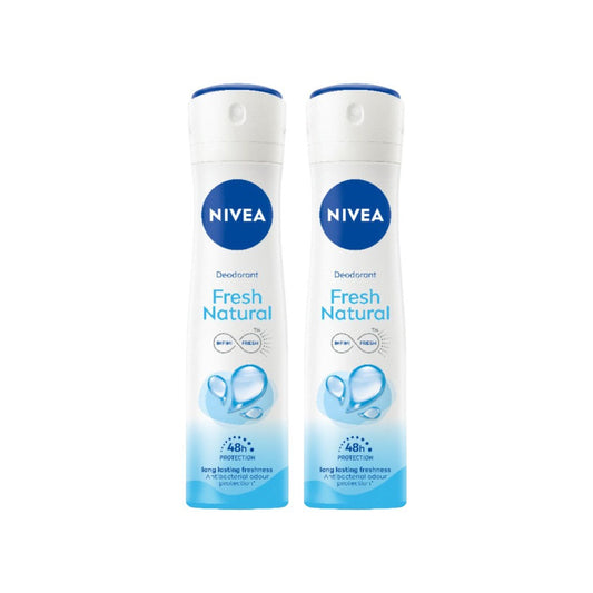 Nivea Fresh Natural Women's Deodorant - Pack of 2 : 2 x 150 ml