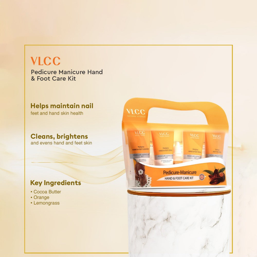 VLCC Gold Facial Kit + Manicure & Pedicure Kit Combo : 60 g + 150 g + 60 ml