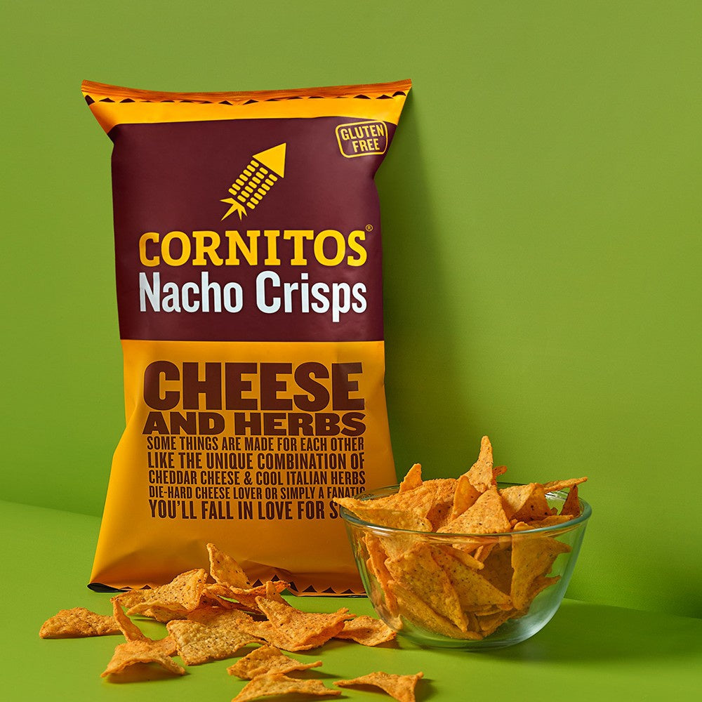 Cornitos Cheese & Herbs Nachos - Pack of 2 : 2 x 150 g