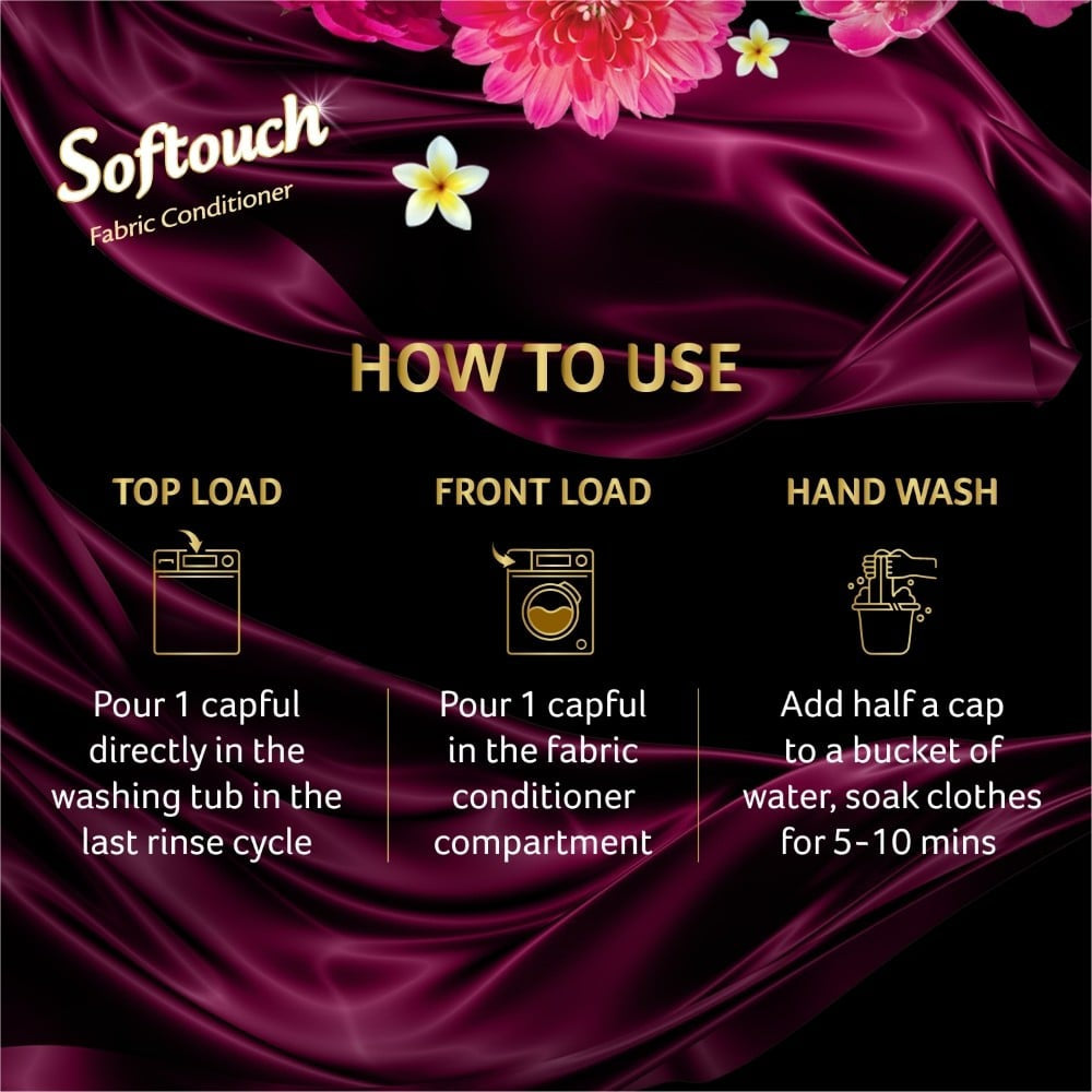 Softouch 2X French Perfume Fabric Conditioner : 210 ml