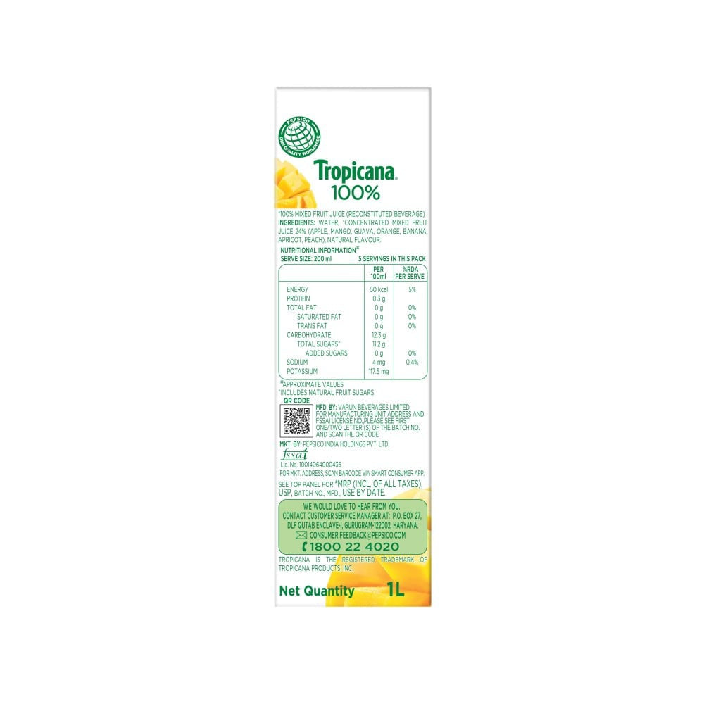 Tropicana Mixed Fruit Juice : 1 ltr