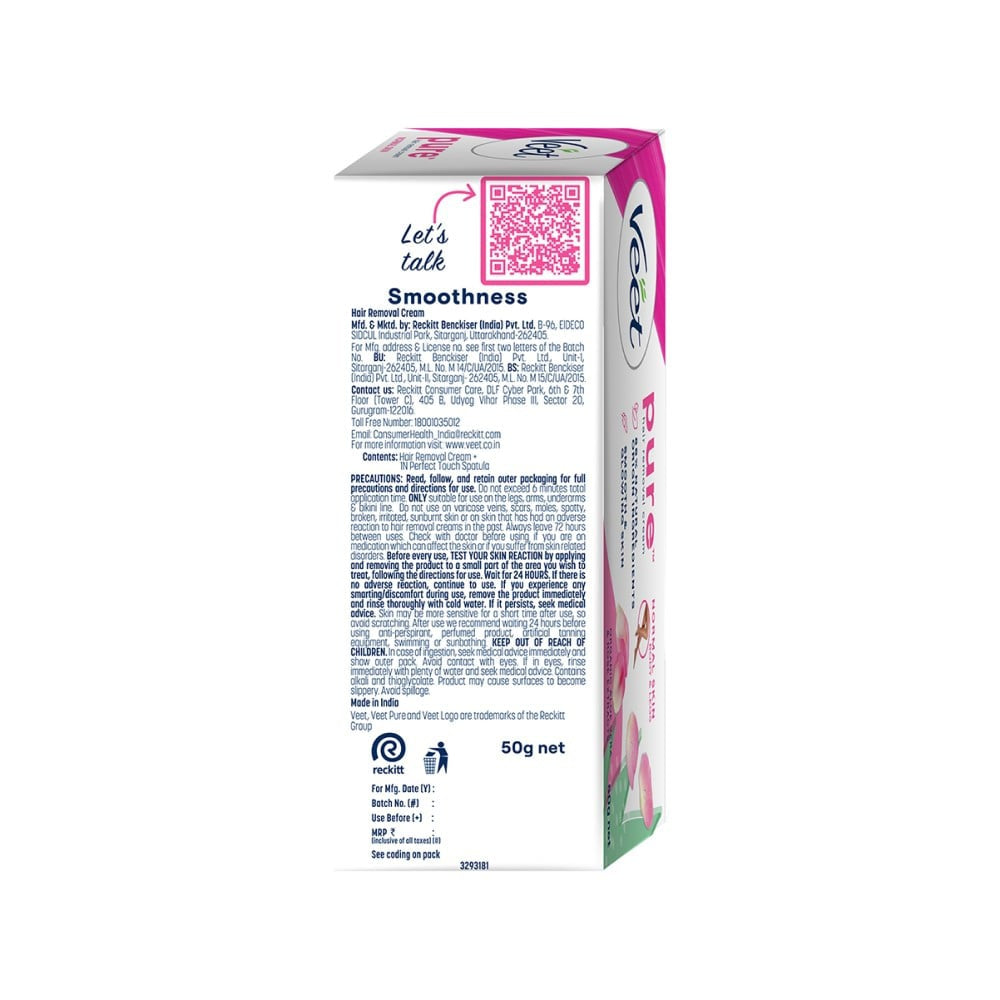 Veet Pure Hair Removal Cream (For Normal Skin) : 50 g