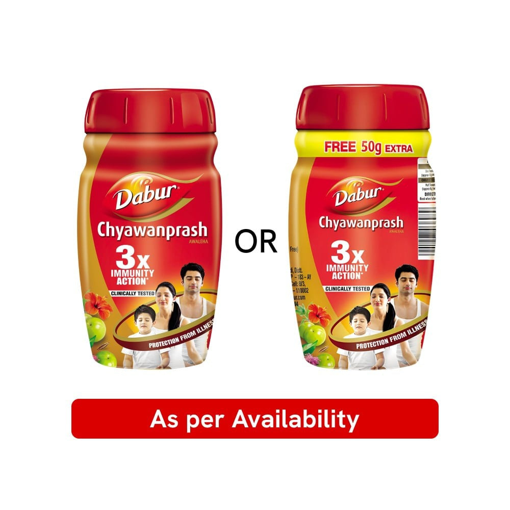 Dabur Chyawanprash Awaleha - 3x Immunity Action with 40+ Ayurvedic Herbs - Pack of 2 : 2 x 500 g