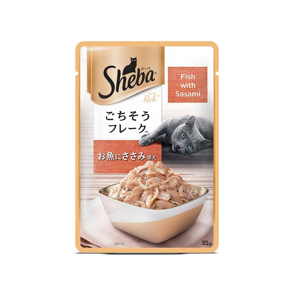 Sheba Rich - Fish with Sasami Wet Cat Food - Pack of 2 : 2 x 12 x 35 g