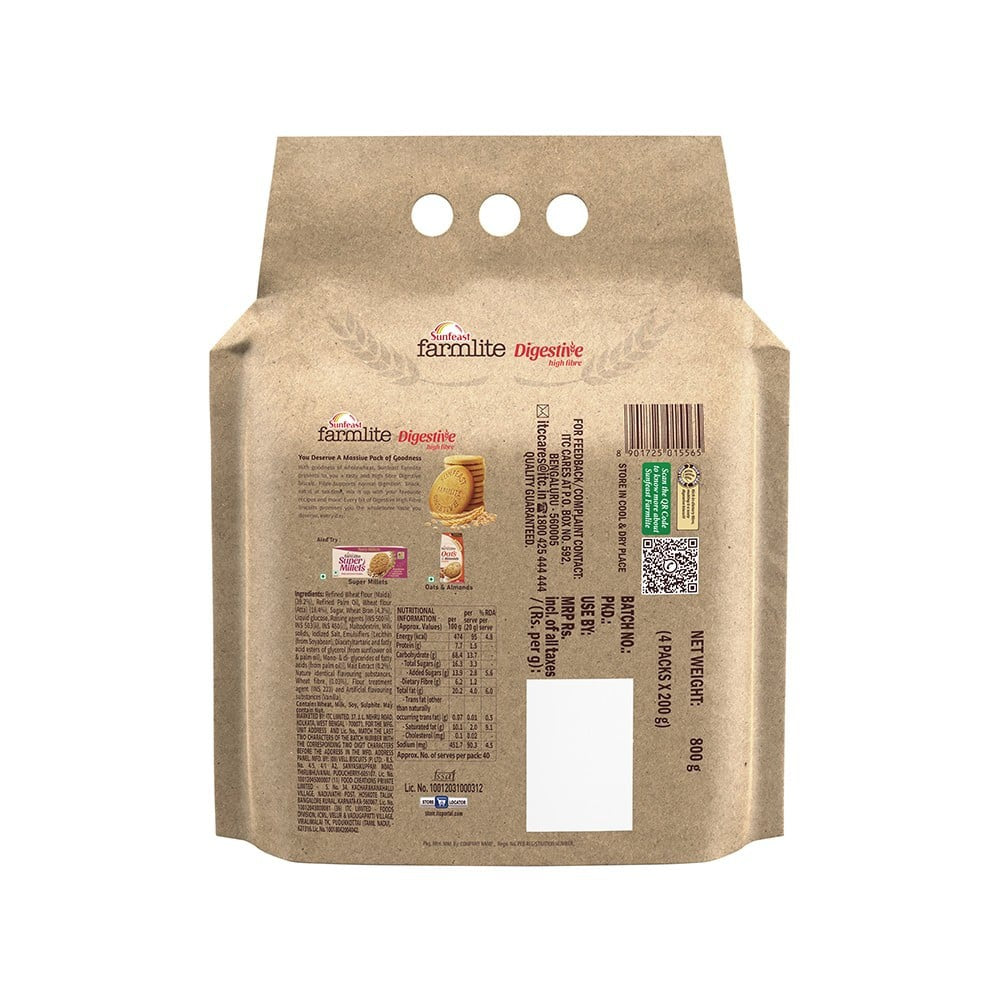 Sunfeast Farmlite Digestive High Fibre Biscuit : 800 g