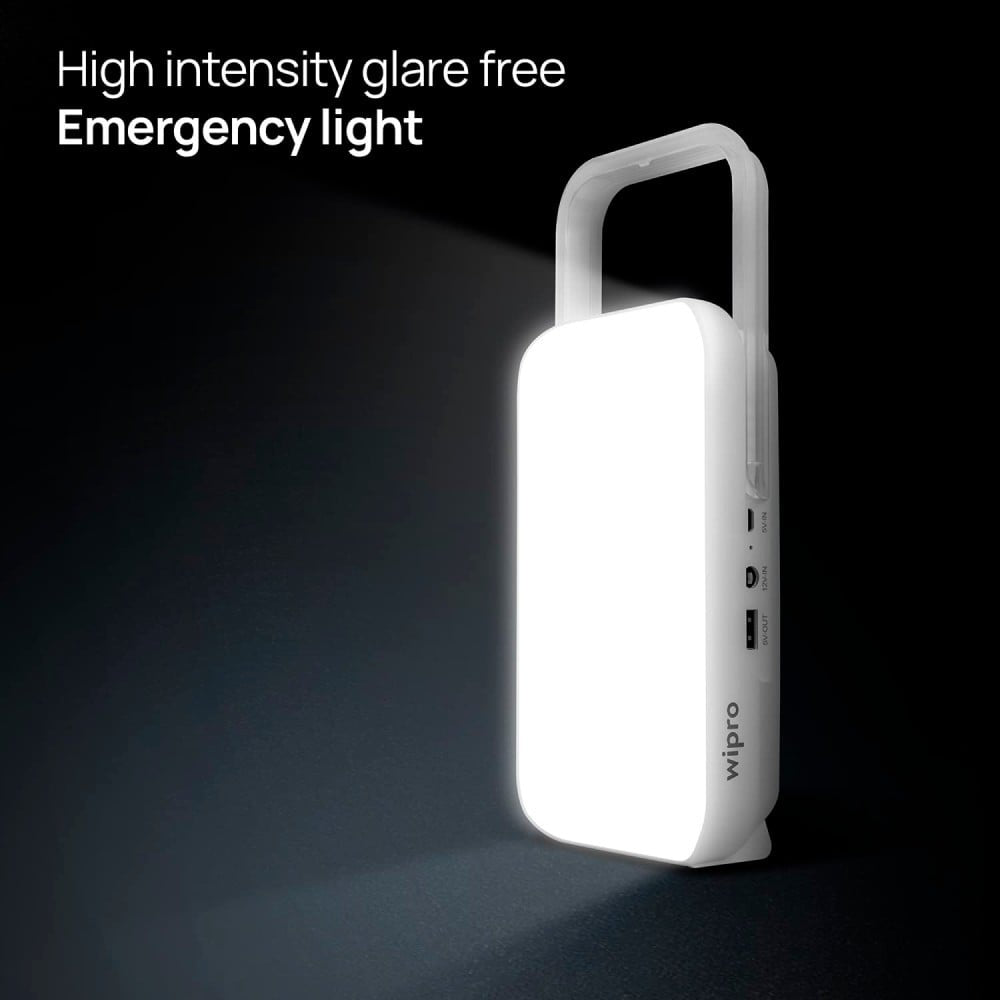 Wipro Safari Rechargeable LED 15W Emergency Light (Cool White) : 1 unit