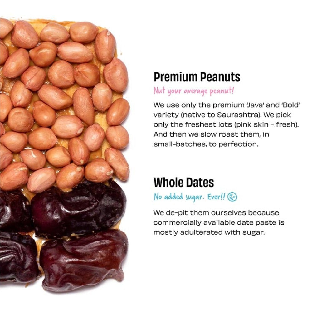 The Whole Truth Sweetened Crunchy Peanut Butter with dates : 325 g