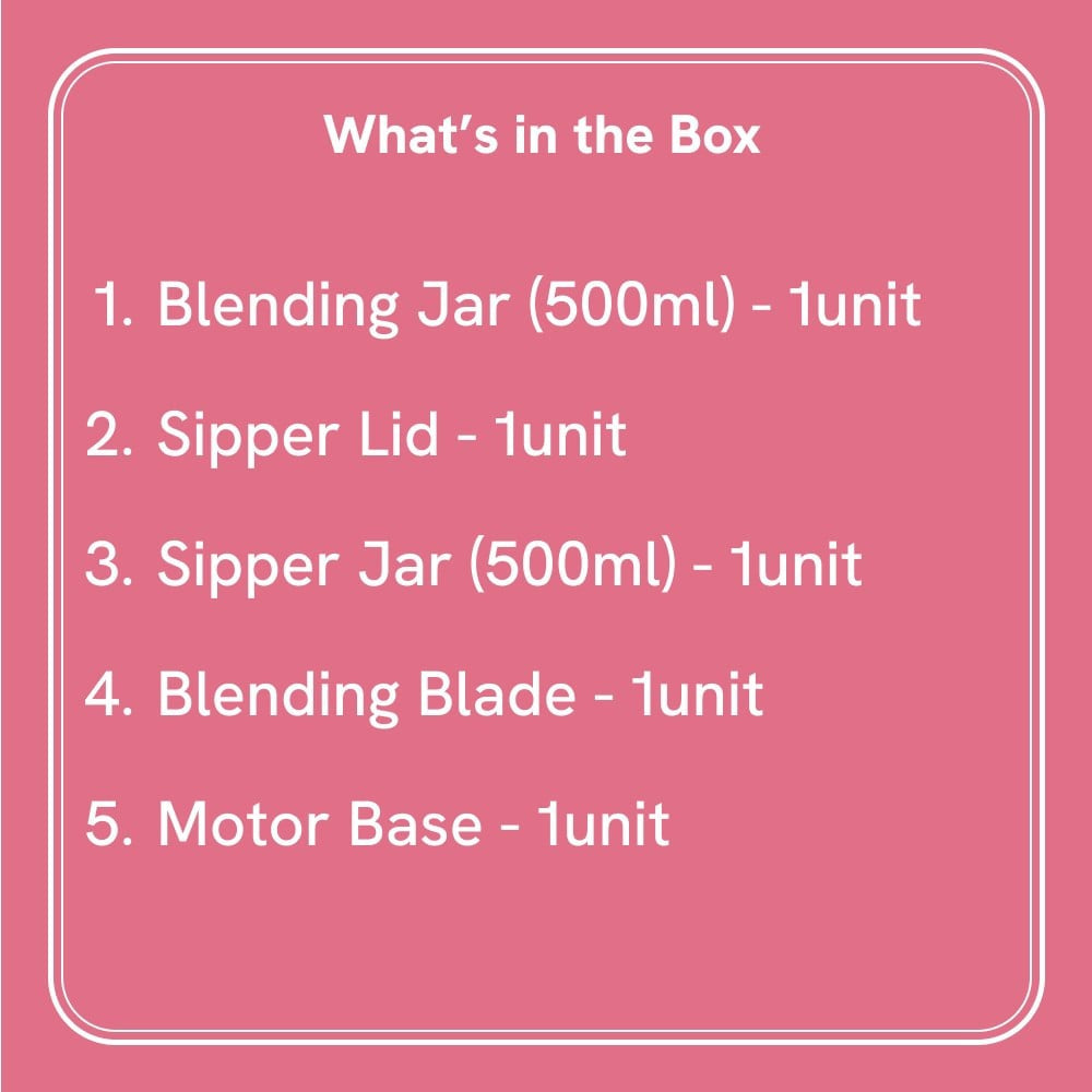 Wonderchef Nutri-blend Activ 500W Smoothie Maker (Red) : 1 unit