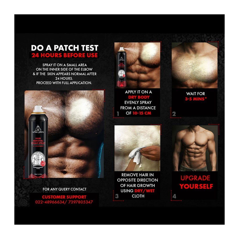 Urban Gabru Casanova Men's Hair Removal Spray : 200 ml