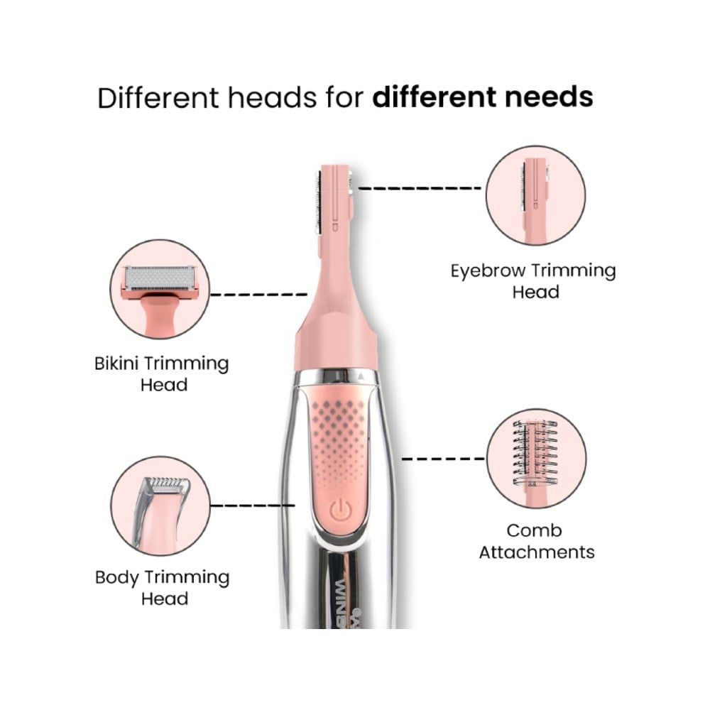 Winston 3 in 1 Bikini Female Body Trimmer (Pink) : 1 unit