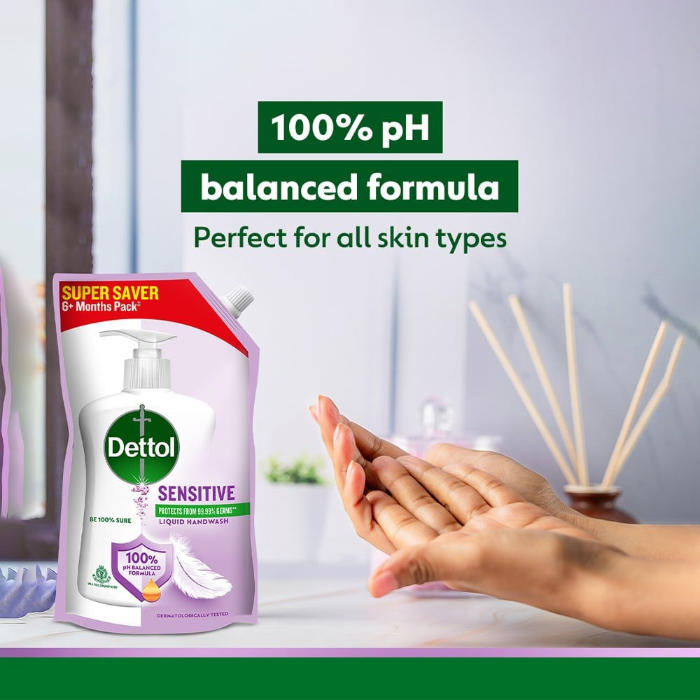 Dettol pH-Balanced Sensitive Hand Wash (Refill) : 675 ml