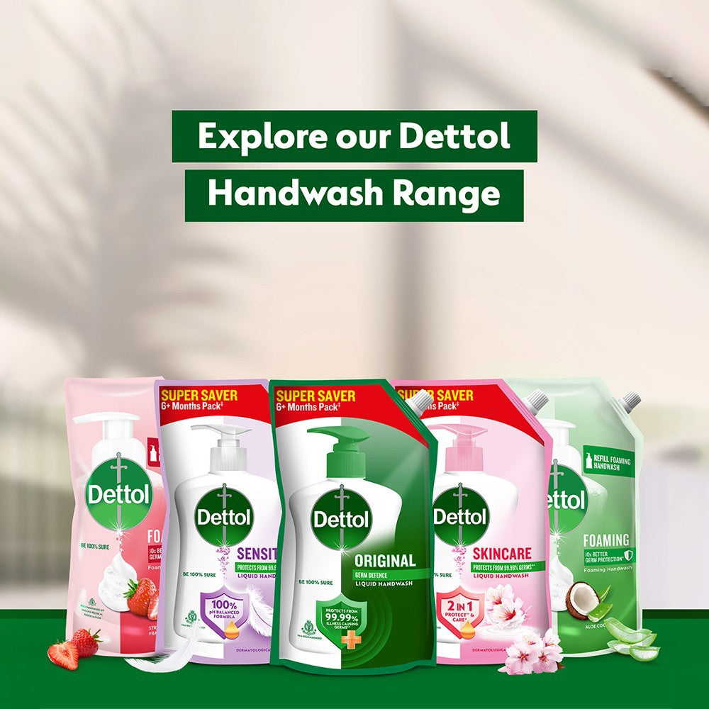 Dettol Liquid Hand Wash Refill Pouch (Original Germ Protection) : 1.35 ltr