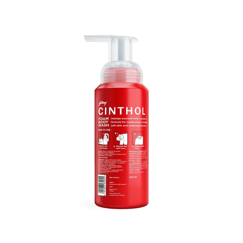 Cinthol Foam Body Wash - Original : 200 ml