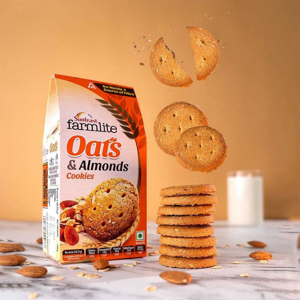 Sunfeast Farmlite Oats & Almonds Cookies : 300 g