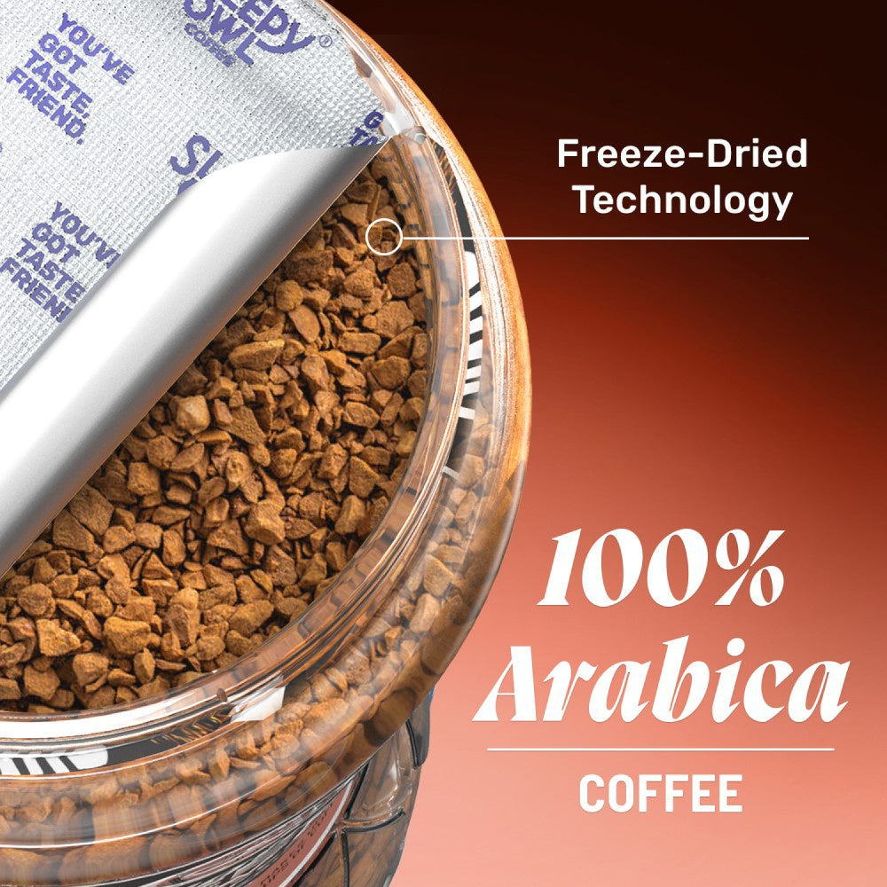 Sleepy Owl Hazelnut 100% Arabica Instant Flavoured Coffee - Pack of 2 : 2 x 100 g