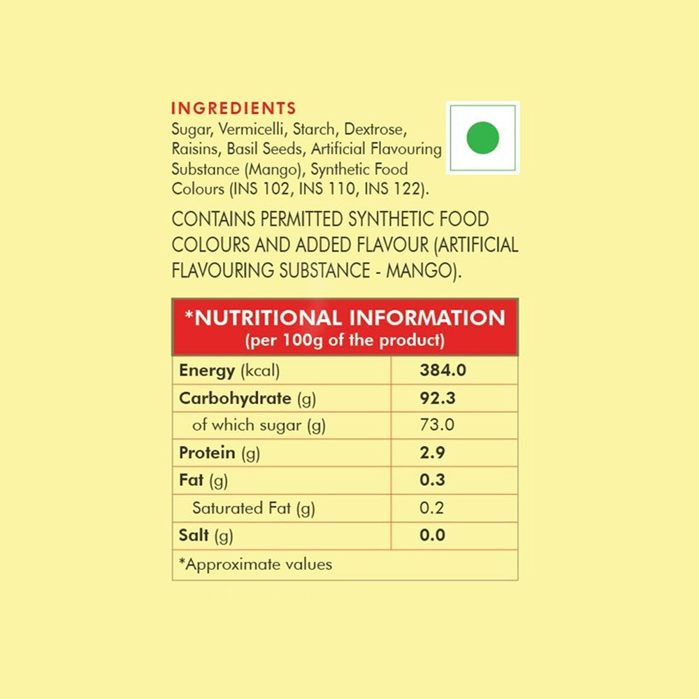Weikfield Mango Falooda Dessert Mix : 200 g