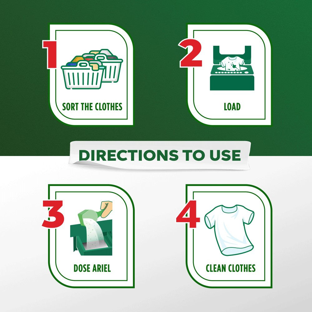 Ariel Matic Top Load Detergent Powder - Free 500 ml Liquid Detergent Inside : 6 kg + 500 ml
