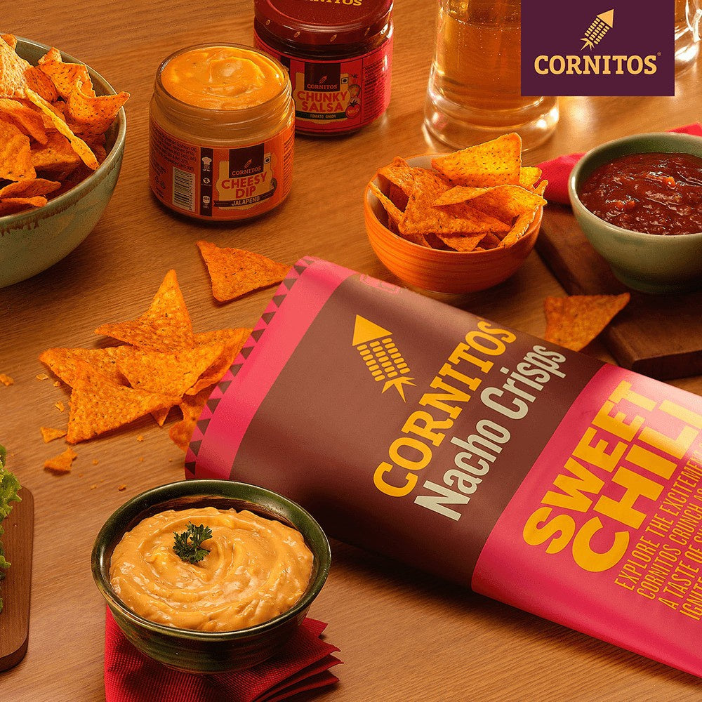 Cornitos Sweet Chili Nachos - Pack of 2 : 2 x 75 g