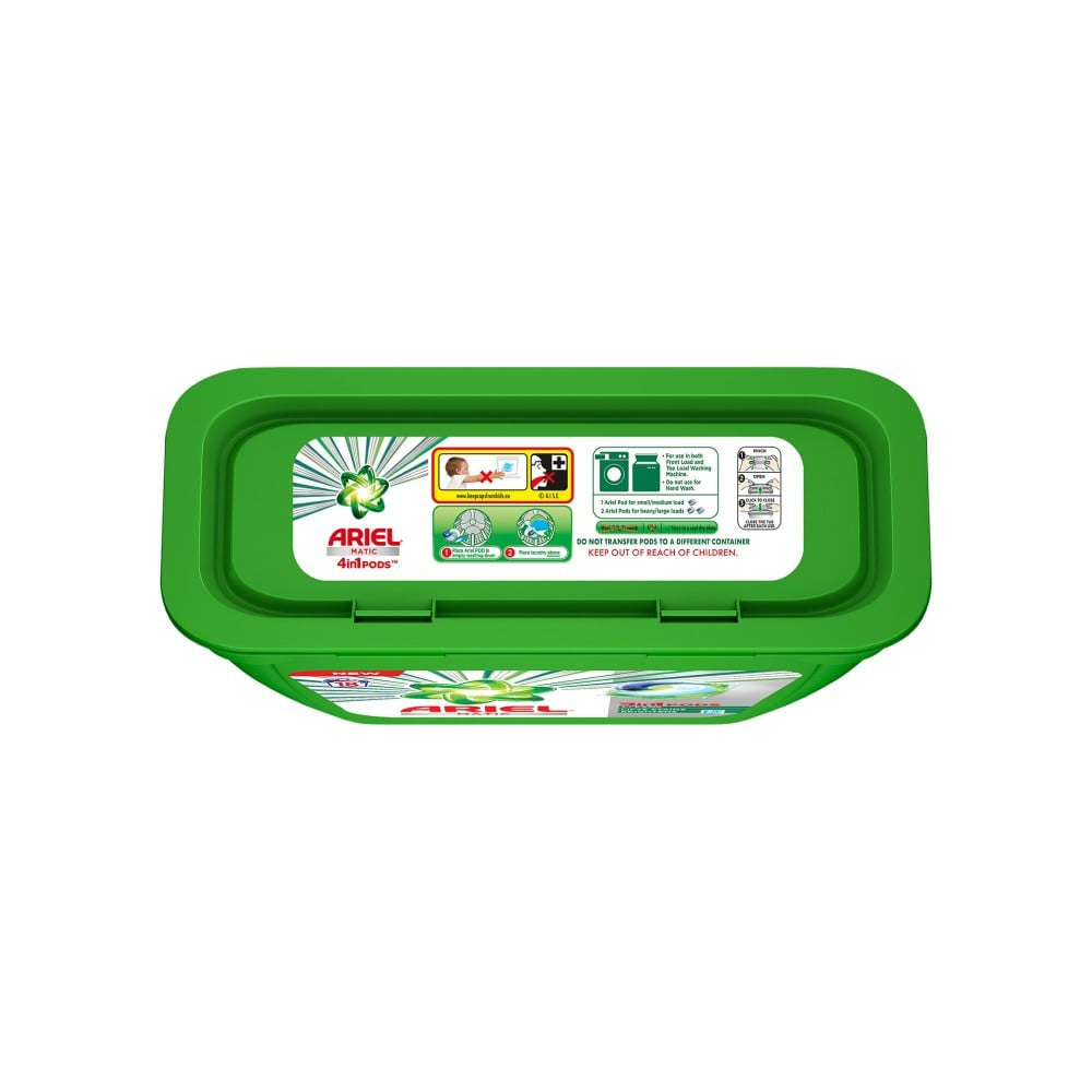 Ariel Matic 4 in 1 Detergent Pods : 18 x 19.85 g