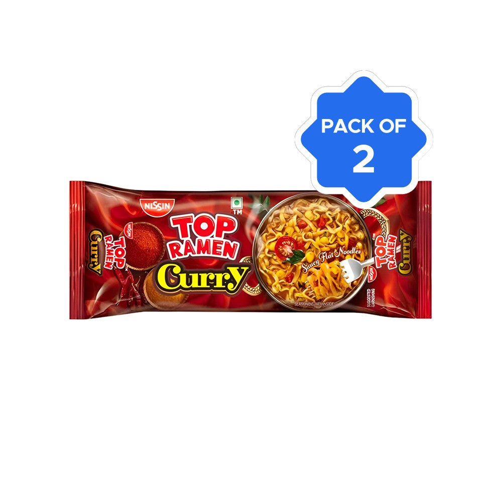 Top Ramen Curry Veg Noodles - Pack of 2 : 2 x 280 g