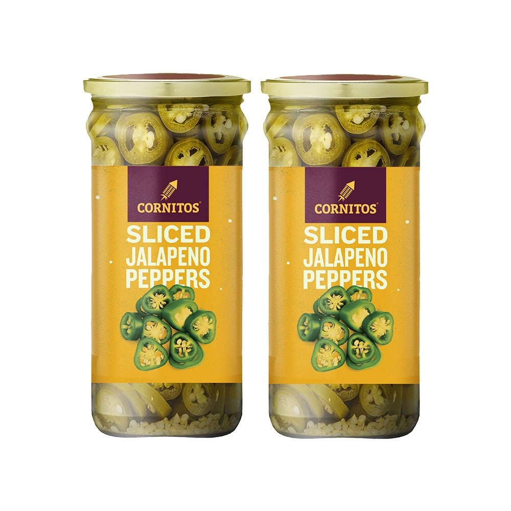 Cornitos Sliced Jalapeno Peppers - Pack of 2 : 2 x 370 ml