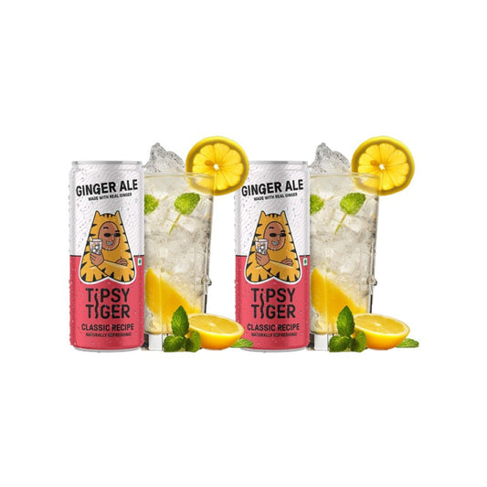 Tipsy Tiger Ginger Ale (Ginger Ale made with Real Ginger) - Pack of 2 : 2 x 250 ml