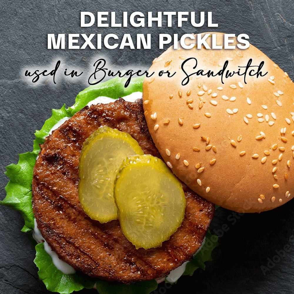 Cornitos Sliced Burger Dill Gherkins - Pack of 2 : 2 x 370 ml