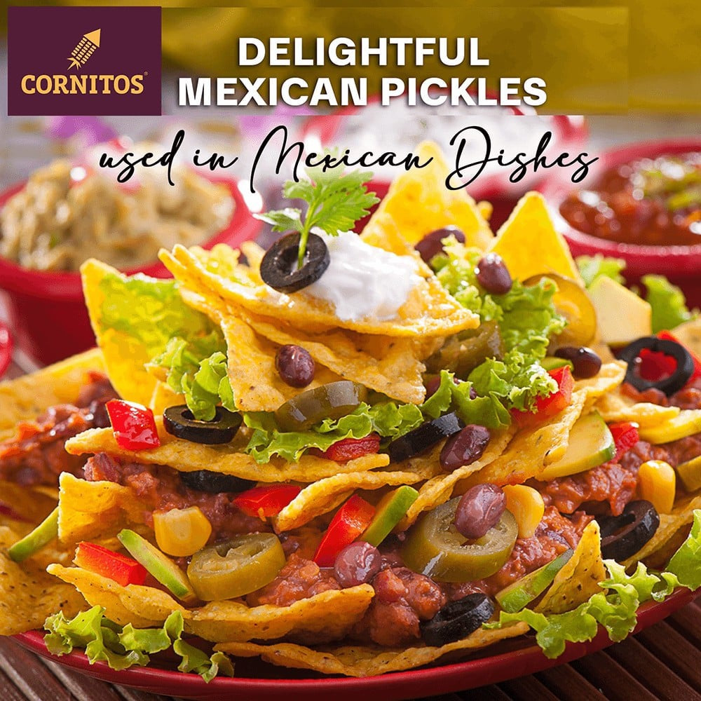 Cornitos Sliced Jalapeno Peppers - Pack of 3 : 3 x 370 ml