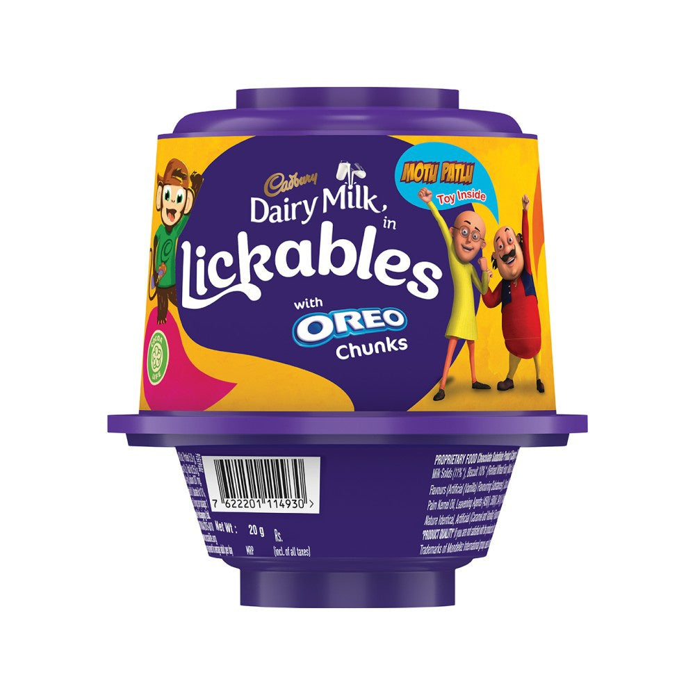 Cadbury Dairy Milk Lickables Shaped Chocolates with Oreo Chunks : 20 g