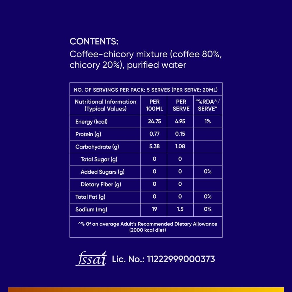 VS Mani & Co. Easy Filter Coffee Decoction : 100 ml