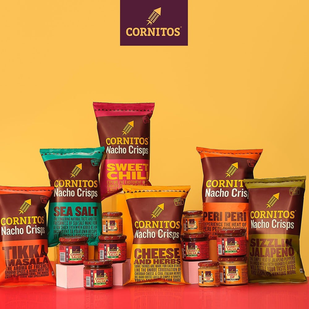 Cornitos Nachos & Salsa Combo : 3 x 55 g + 50 g