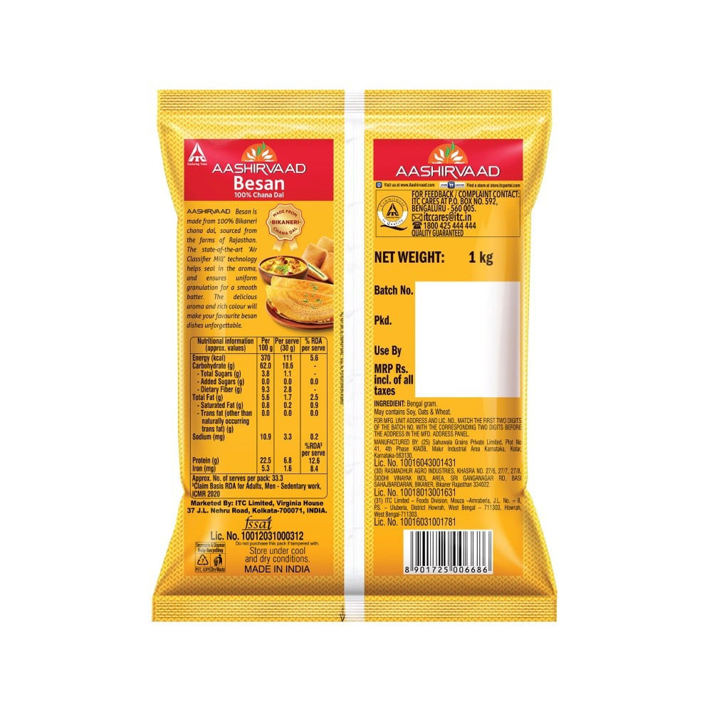 Aashirvaad Besan Besan (100% Chana Dal) : 1 kg