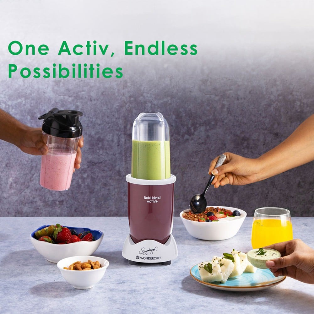 Wonderchef Nutri-blend Activ 500W Smoothie Maker (Red) : 1 unit