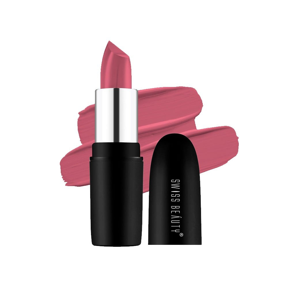 Swiss Beauty Pure Matte Lipstick (Peaches N Cream) : 3.8 g