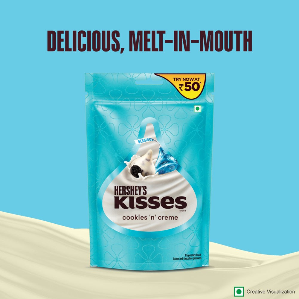 Hershey's Kisses Cookies n Creme Assorted Chocolate Pack : 33.6 g