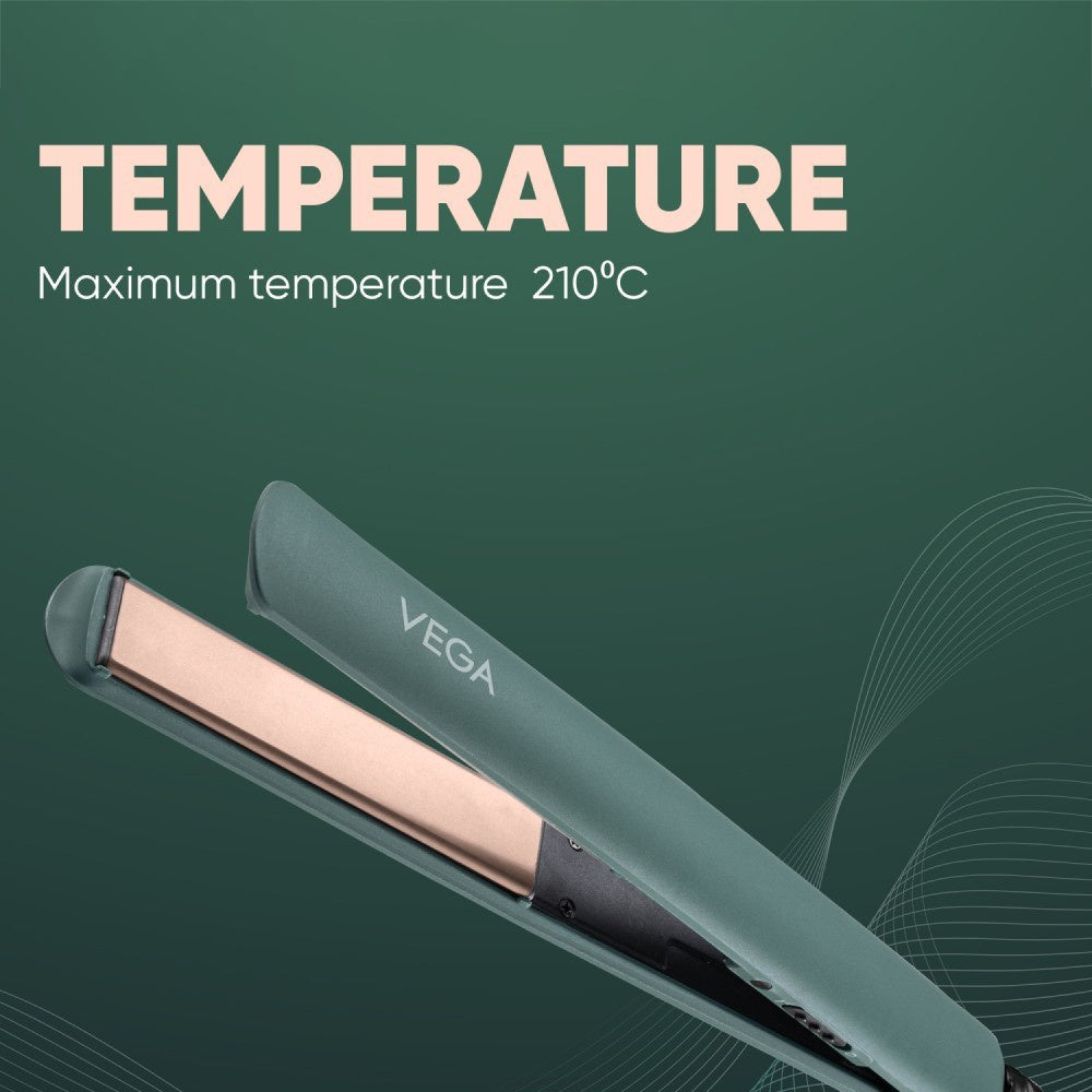 Vega VHSH-42 Salon Smooth Hair Straightener (Green, 41W) : 1 unit