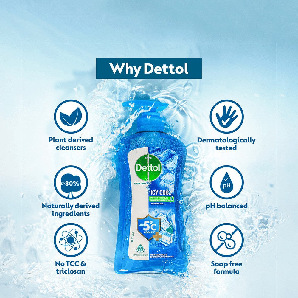 Dettol Icy Cool Shower Gel : 500 ml