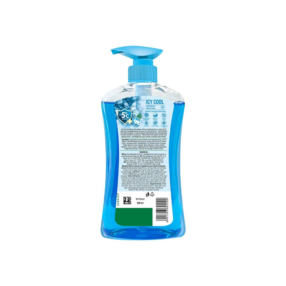 Dettol Icy Cool Shower Gel : 500 ml