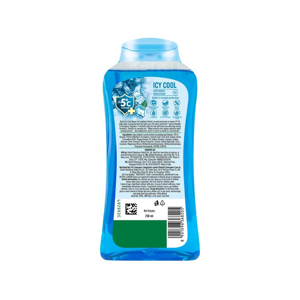 Dettol Icy Cool Shower Gel (250 ml) - Pack of 2 : 2 x 250 ml