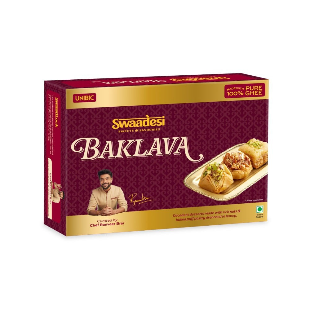 100% Pure Ghee Baklava by Unibic : 200 g