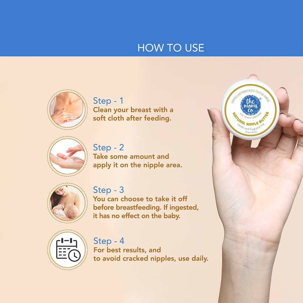 The Moms Co. Natural Butter Nipple Cream (With Mono Cartons) : 25 g