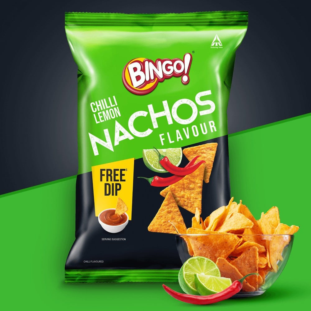 Bingo Chilli Limon Nachos : 82 g