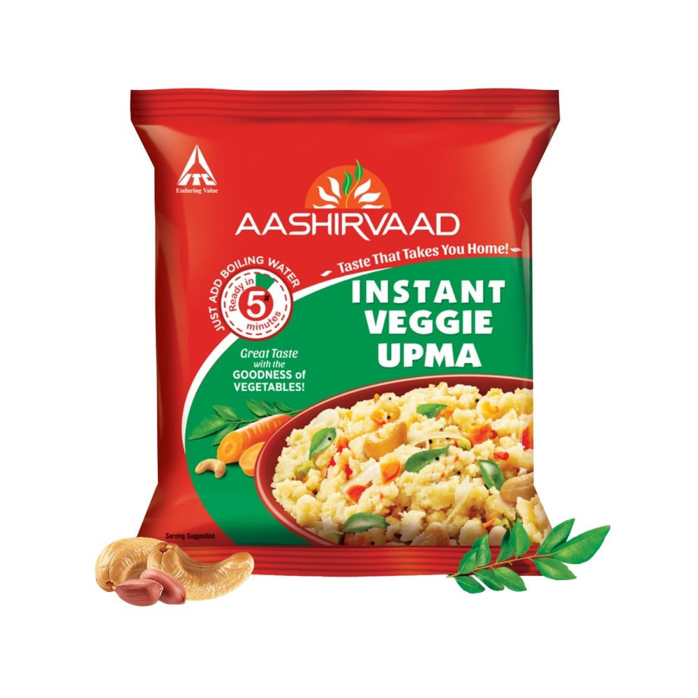 Aashirvaad Instant Veggie Upma Ready to Eat : 60 g