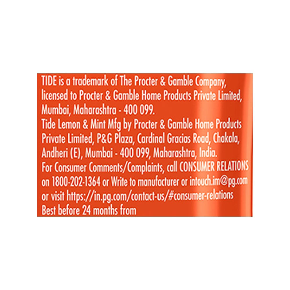 Tide Double Power Detergent Powder (Lemon & Mint) : 5 kg (4 kg + 1 kg)