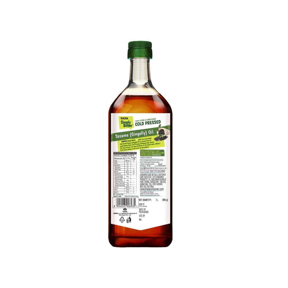 Tata Cold Pressed Sesame Oil /Til Oil : 1 ltr