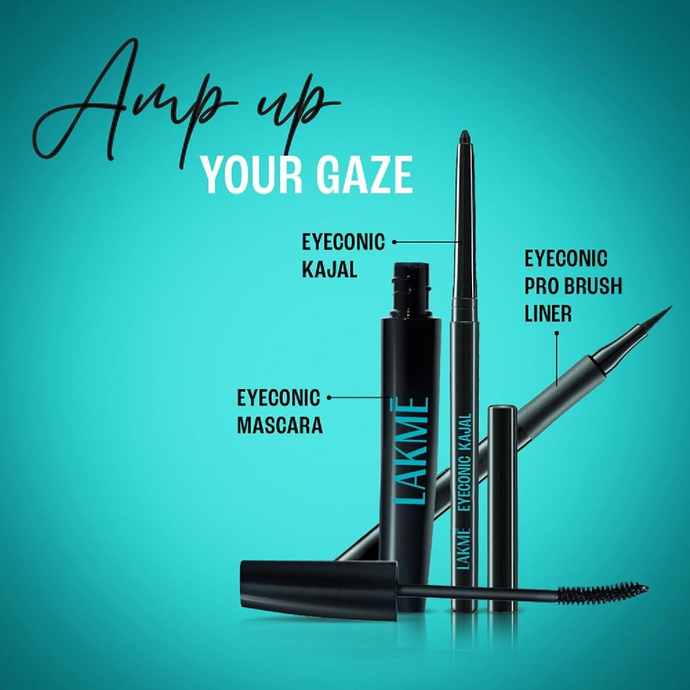 Lakme Eyeconic Kajal Twin Pack (Deep Black) : 2 x 0.35 g